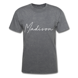 Madison County Cursive T-Shirt - mineral charcoal gray