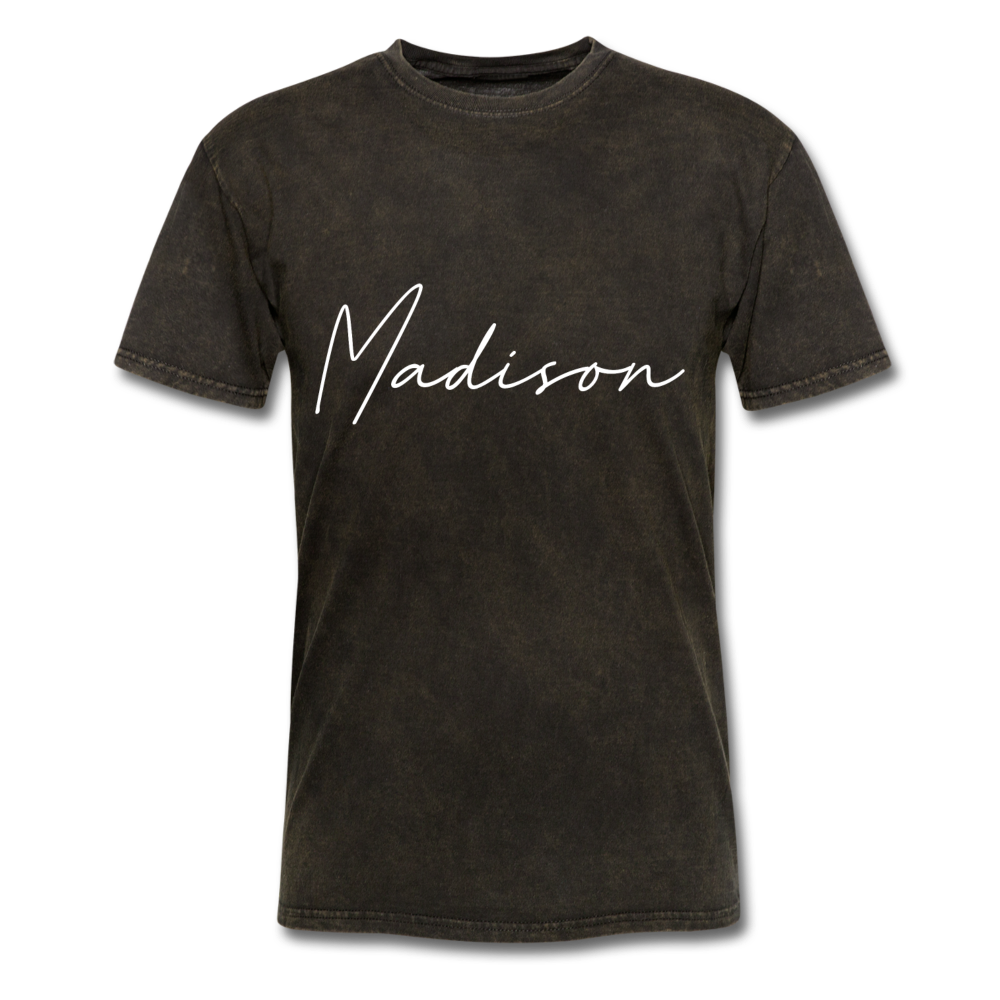 Madison County Cursive T-Shirt - mineral black