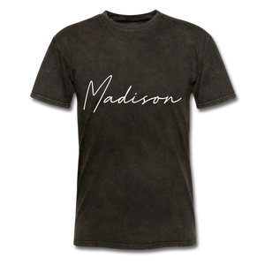 Madison County Cursive T-Shirt - mineral black