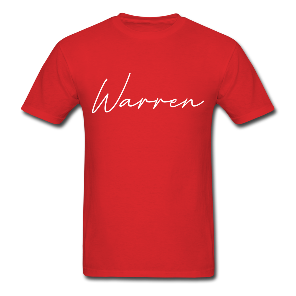 Warren County Cursive T-Shirt - red