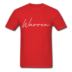 Warren County Cursive T-Shirt - red