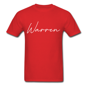 Warren County Cursive T-Shirt - red