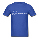 Warren County Cursive T-Shirt - royal blue