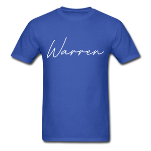 Warren County Cursive T-Shirt - royal blue