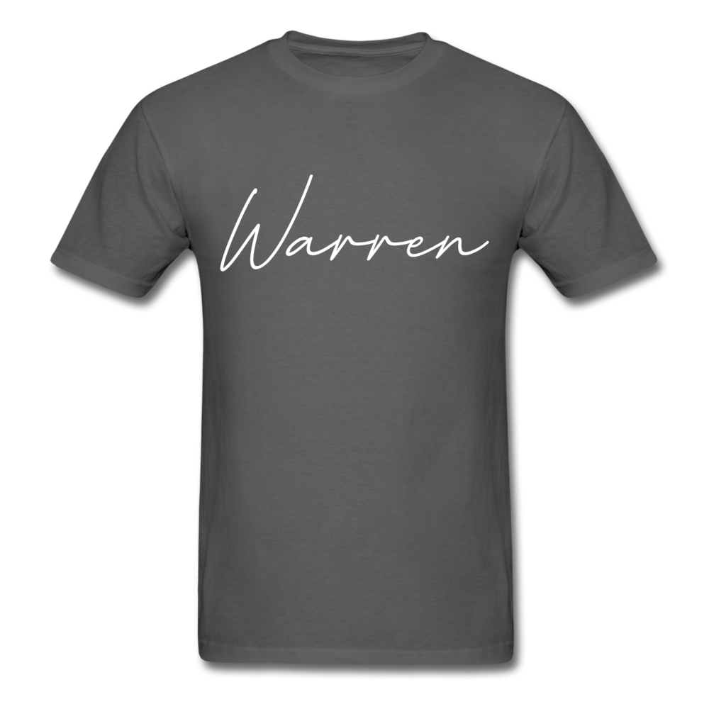 Warren County Cursive T-Shirt - charcoal