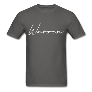 Warren County Cursive T-Shirt - charcoal