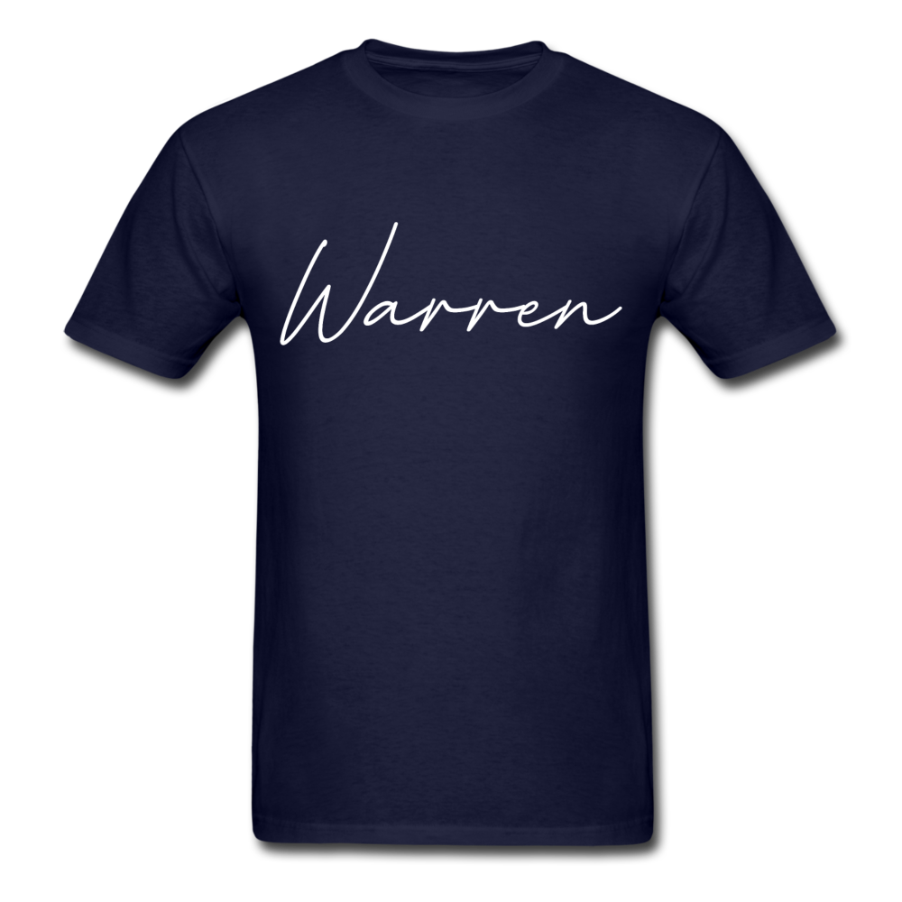 Warren County Cursive T-Shirt - navy