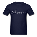 Warren County Cursive T-Shirt - navy