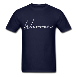 Warren County Cursive T-Shirt - navy