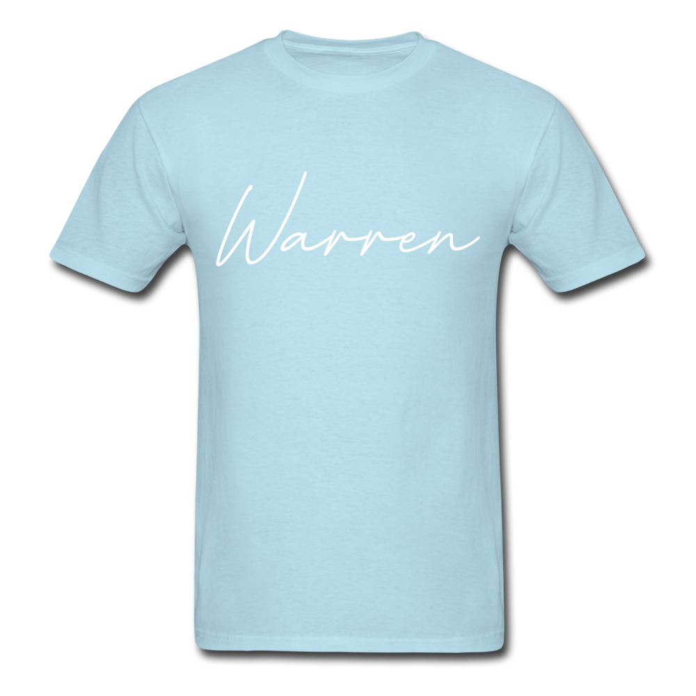 Warren County Cursive T-Shirt - powder blue