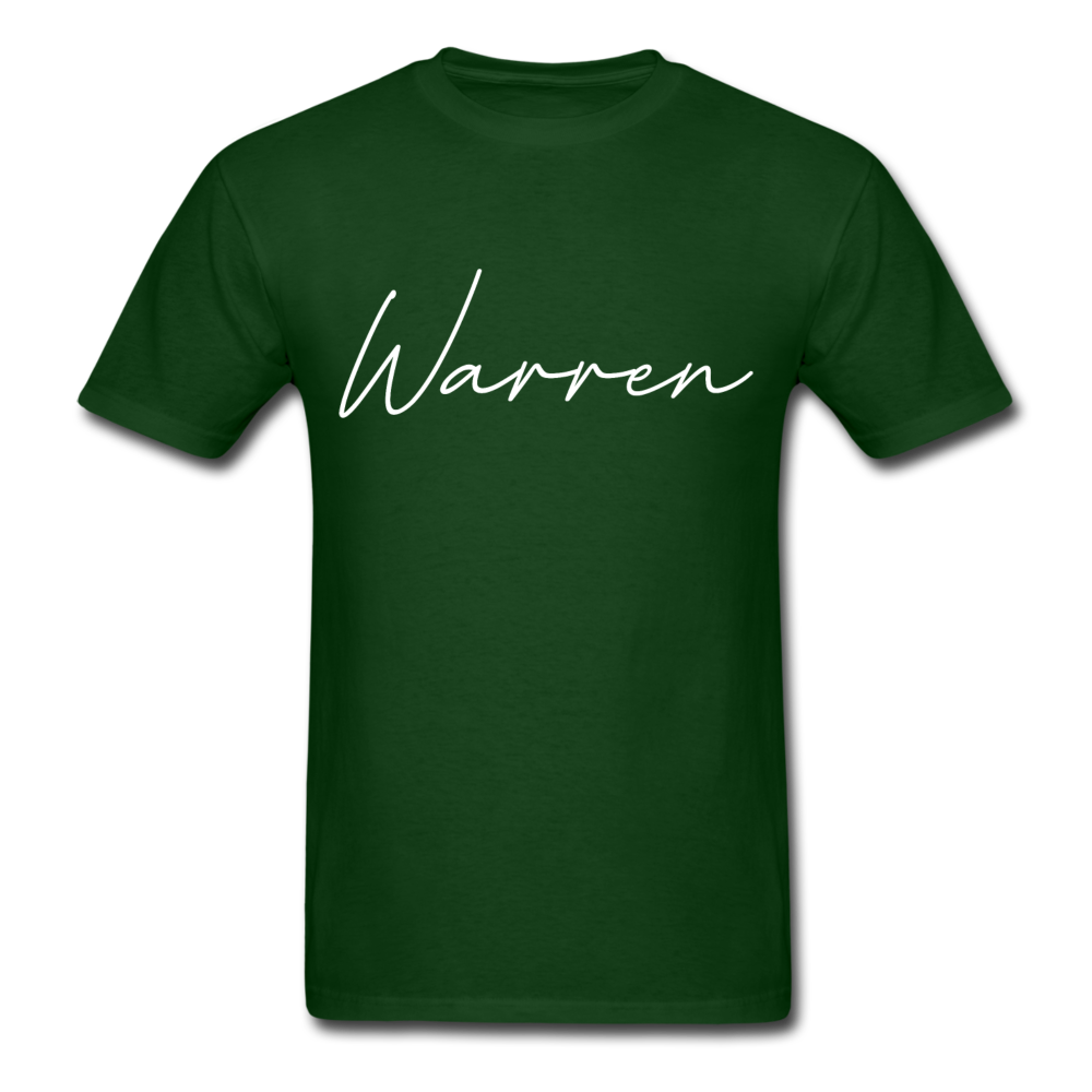 Warren County Cursive T-Shirt - forest green