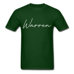 Warren County Cursive T-Shirt - forest green