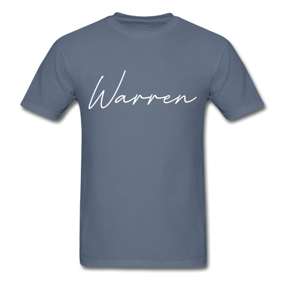 Warren County Cursive T-Shirt - denim