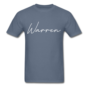 Warren County Cursive T-Shirt - denim