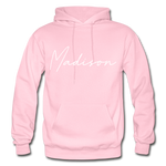 Madison County Cursive Hoodie - light pink