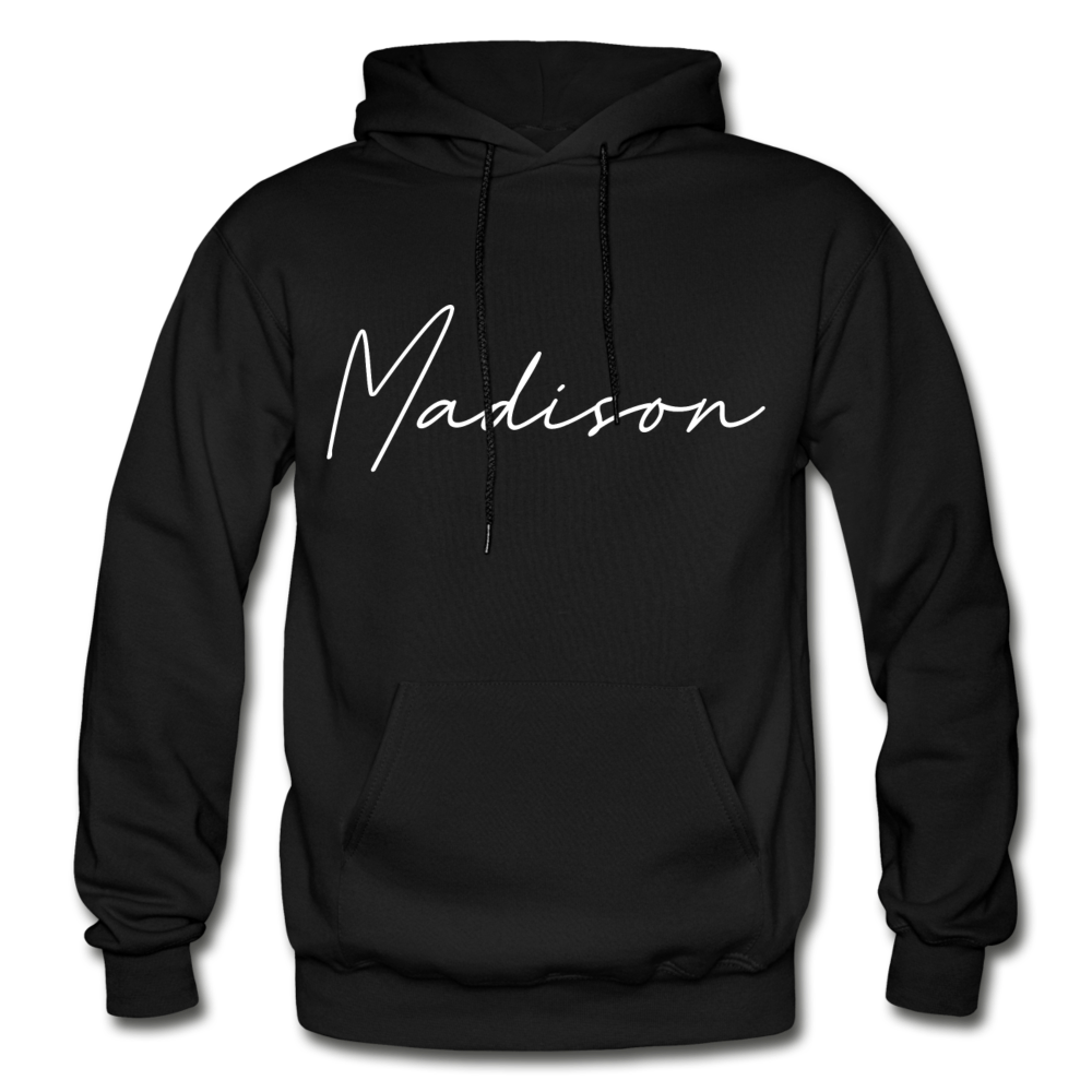 Madison County Cursive Hoodie - black