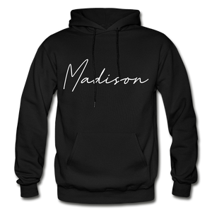 Madison County Cursive Hoodie - black