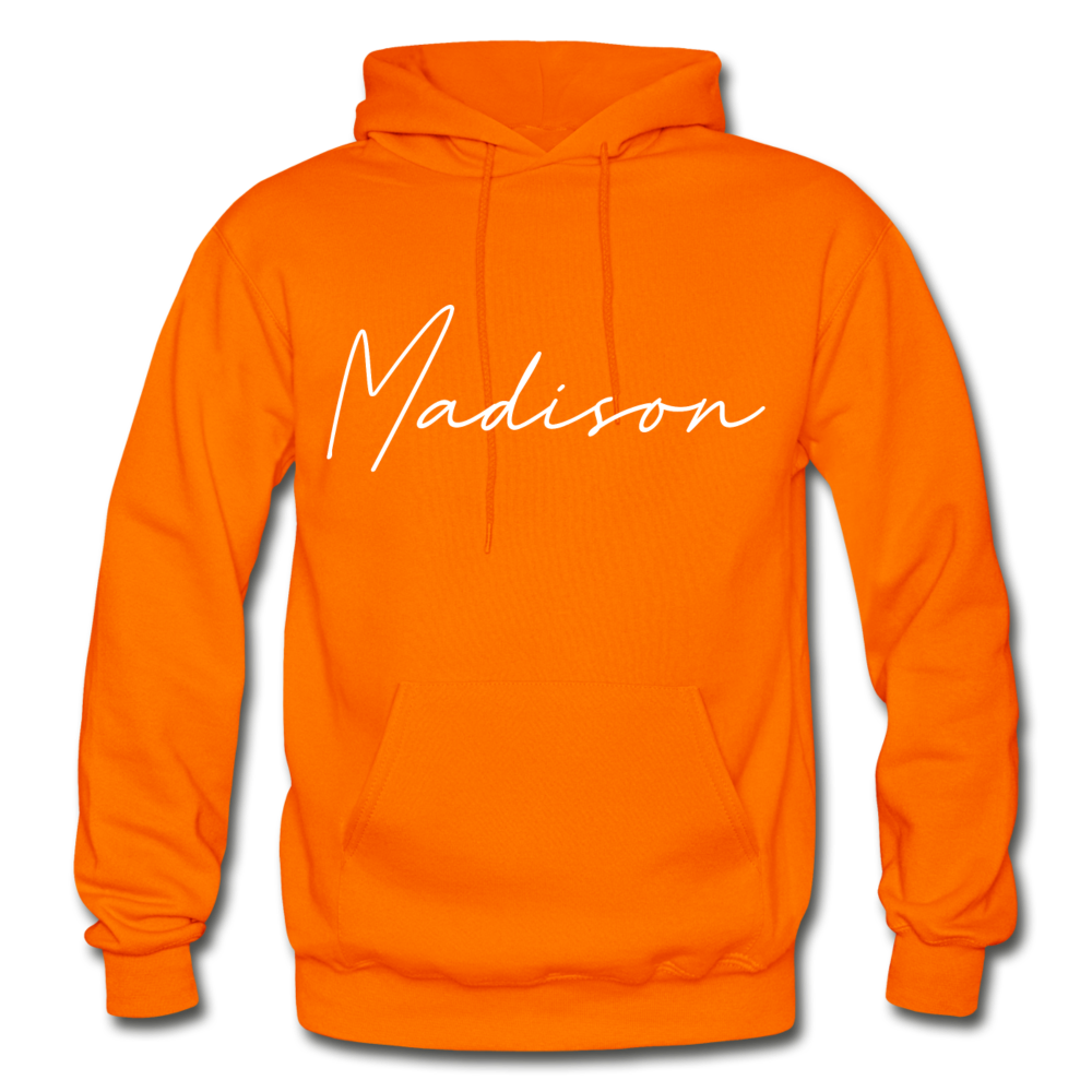 Madison County Cursive Hoodie - orange