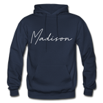 Madison County Cursive Hoodie - navy