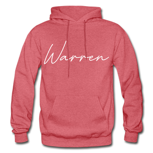 Warren County Cursive Hoodie - heather red