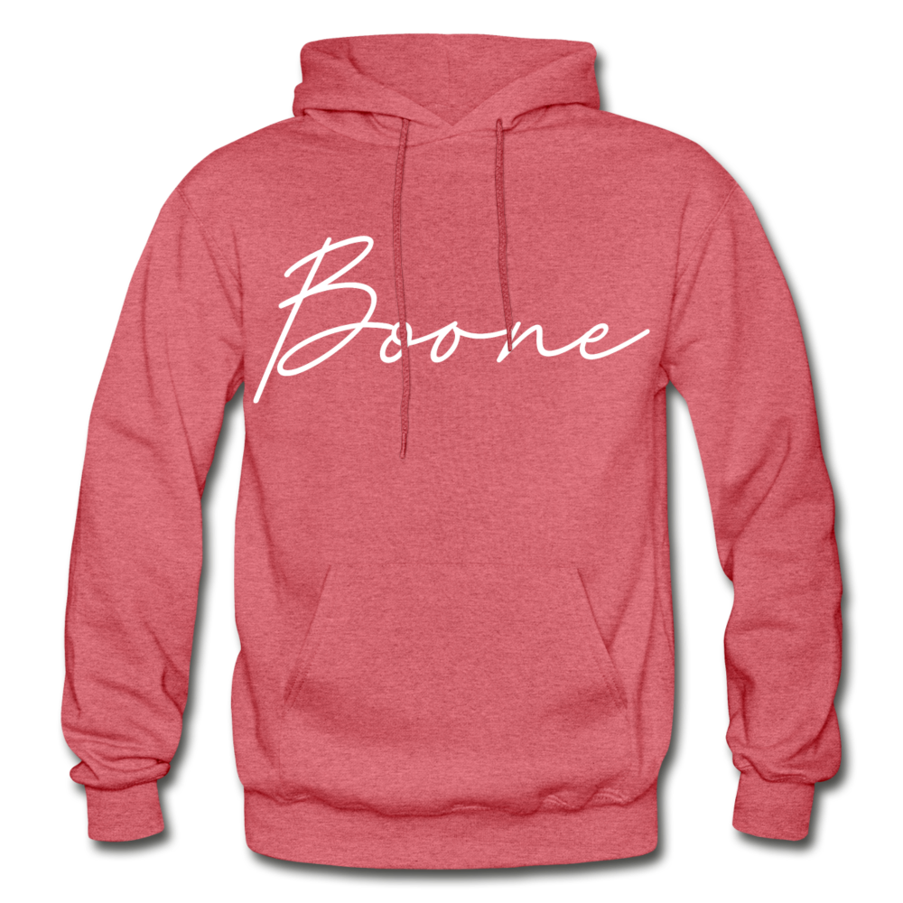 Boone County Cursive Hoodie - heather red