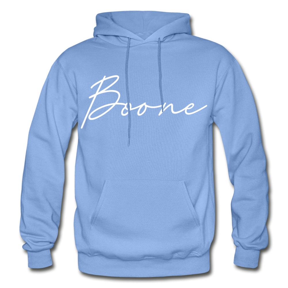 Boone County Cursive Hoodie - carolina blue