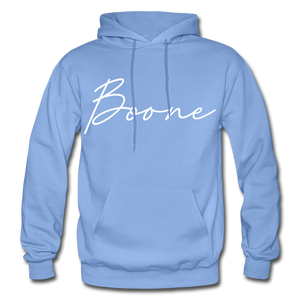 Boone County Cursive Hoodie - carolina blue