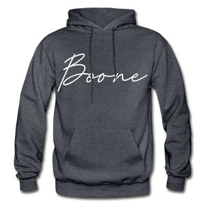 Boone County Cursive Hoodie - charcoal gray