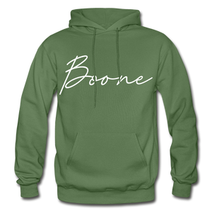 Boone County Cursive Hoodie - military green