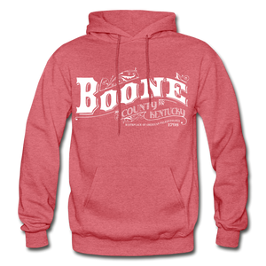 Boone County Ornate Hoodie - heather red