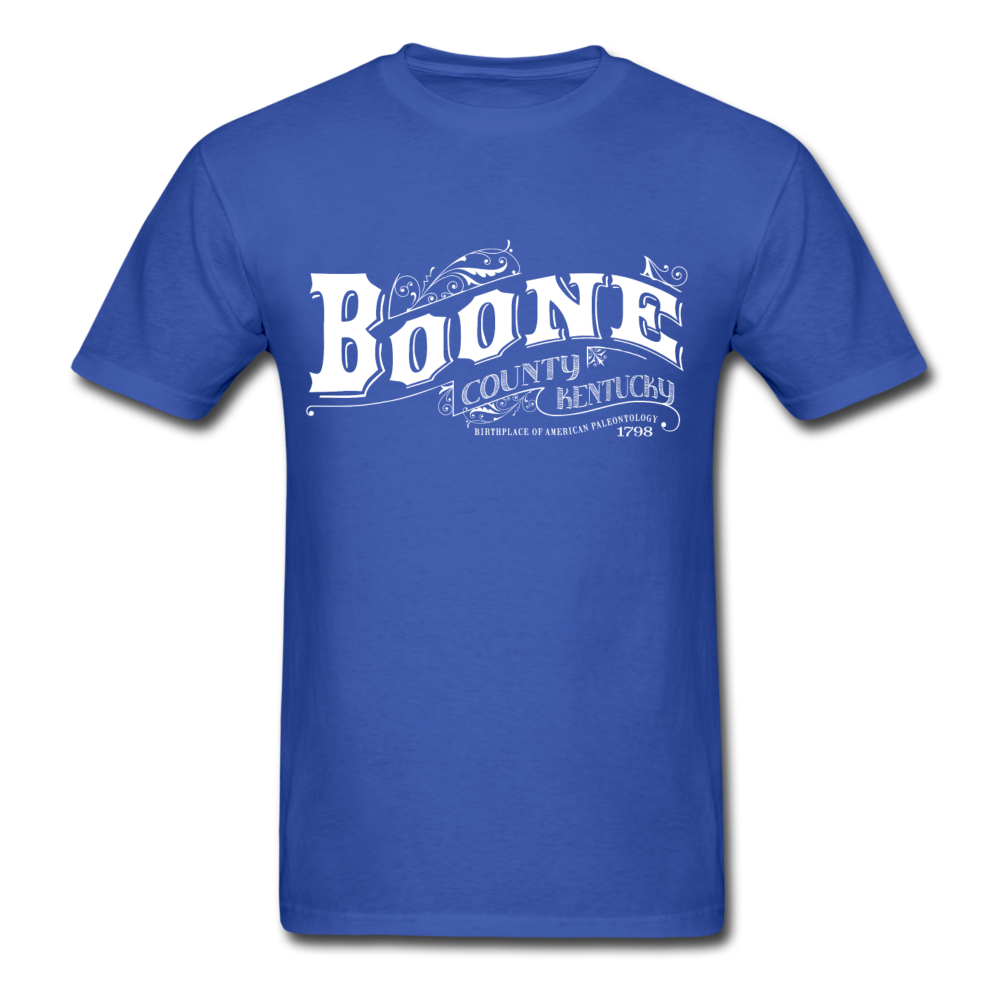 Boone County Ornate T-Shirt - royal blue