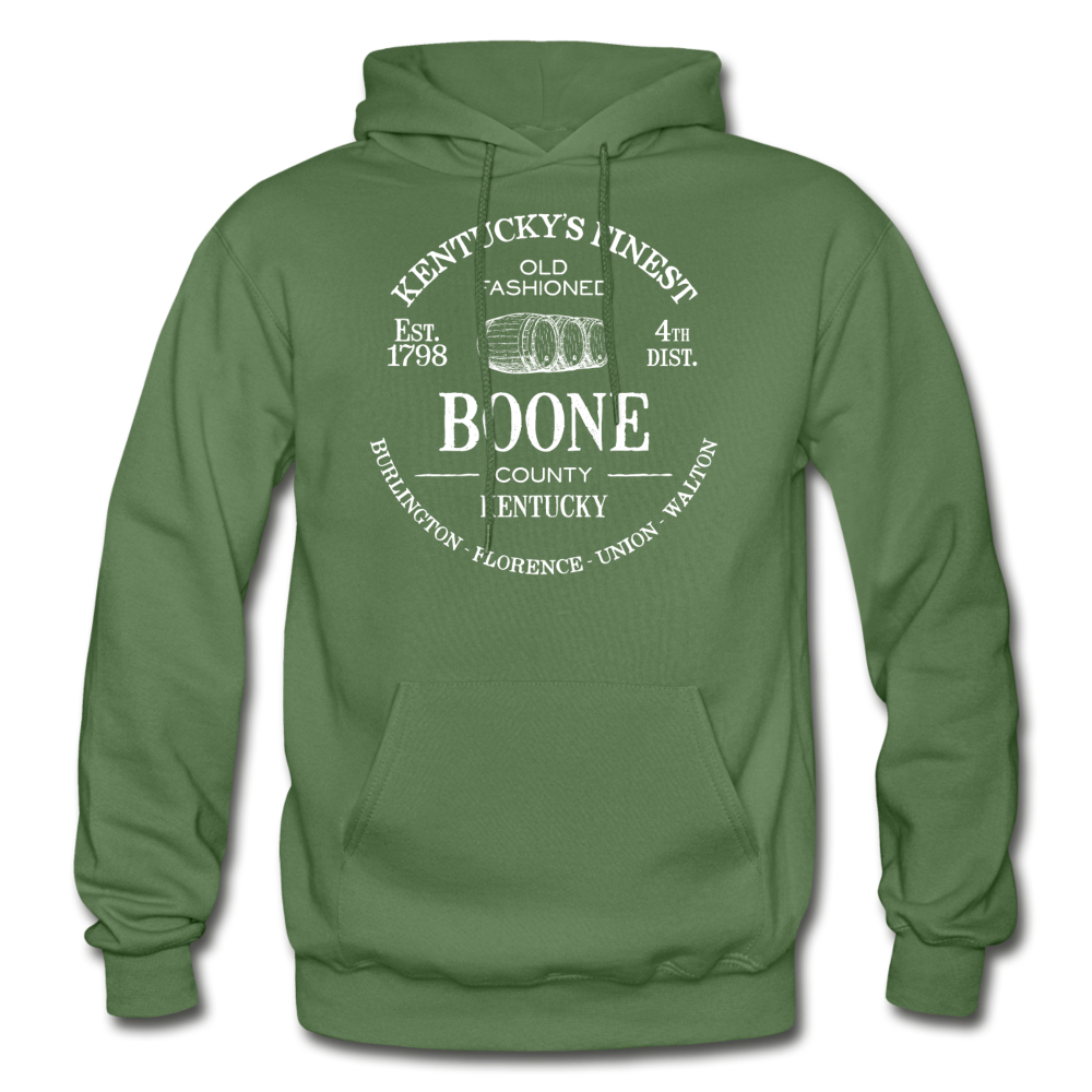 Boone County Vintage KY's Finest Hoodie - military green