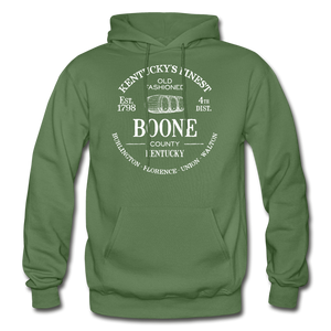 Boone County Vintage KY's Finest Hoodie - military green