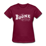 Boone County Ornate Women's T-Shirt - burgundy