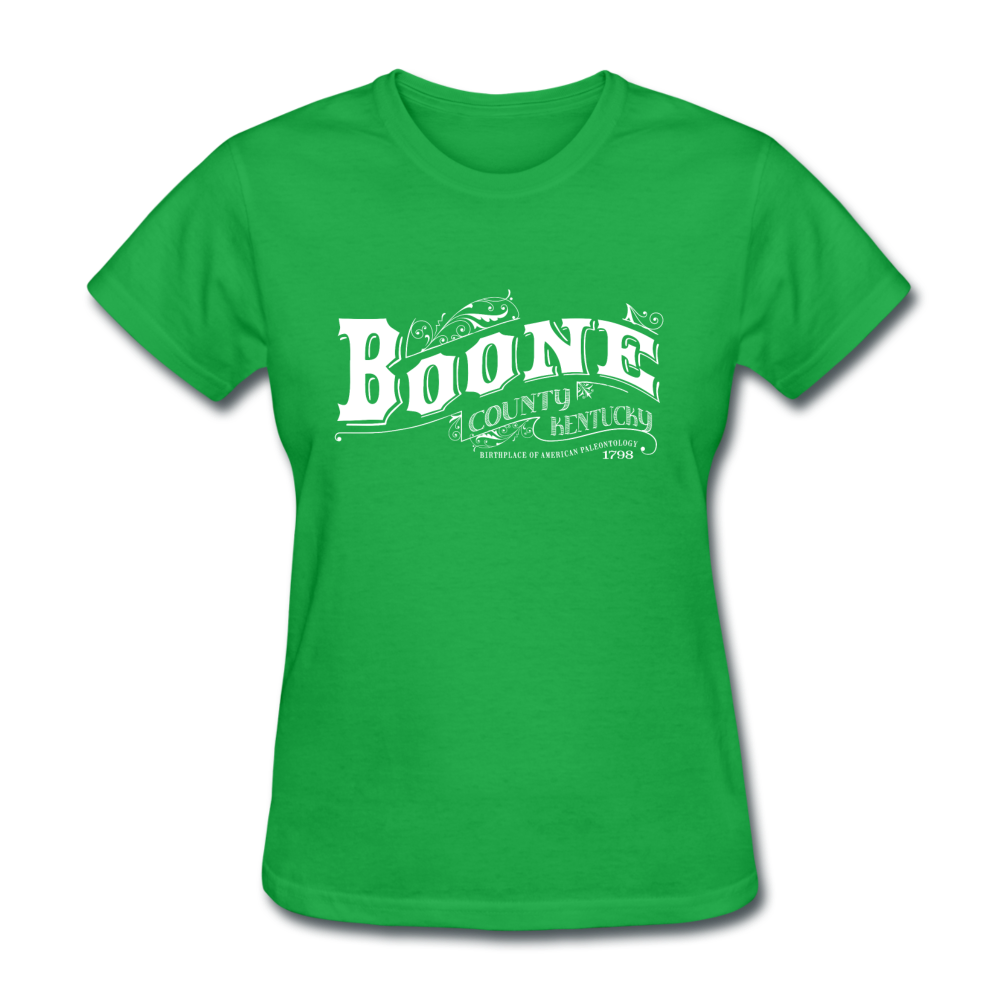 Boone County Ornate Women's T-Shirt - bright green