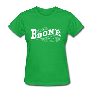 Boone County Ornate Women's T-Shirt - bright green