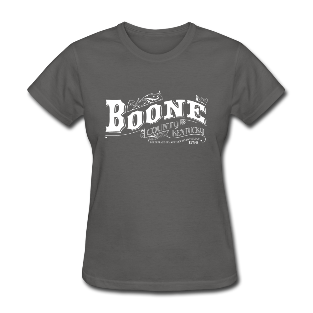 Boone County Ornate Women's T-Shirt - charcoal