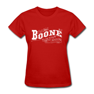 Boone County Ornate Women's T-Shirt - red