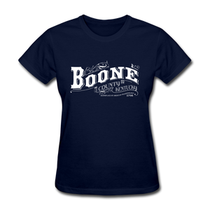 Boone County Ornate Women's T-Shirt - navy