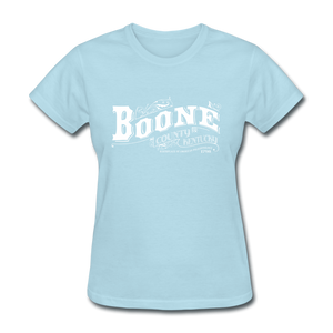 Boone County Ornate Women's T-Shirt - powder blue