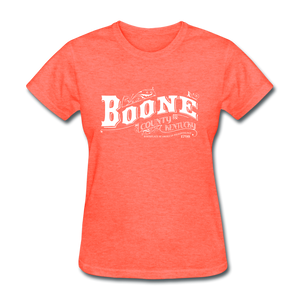 Boone County Ornate Women's T-Shirt - heather coral