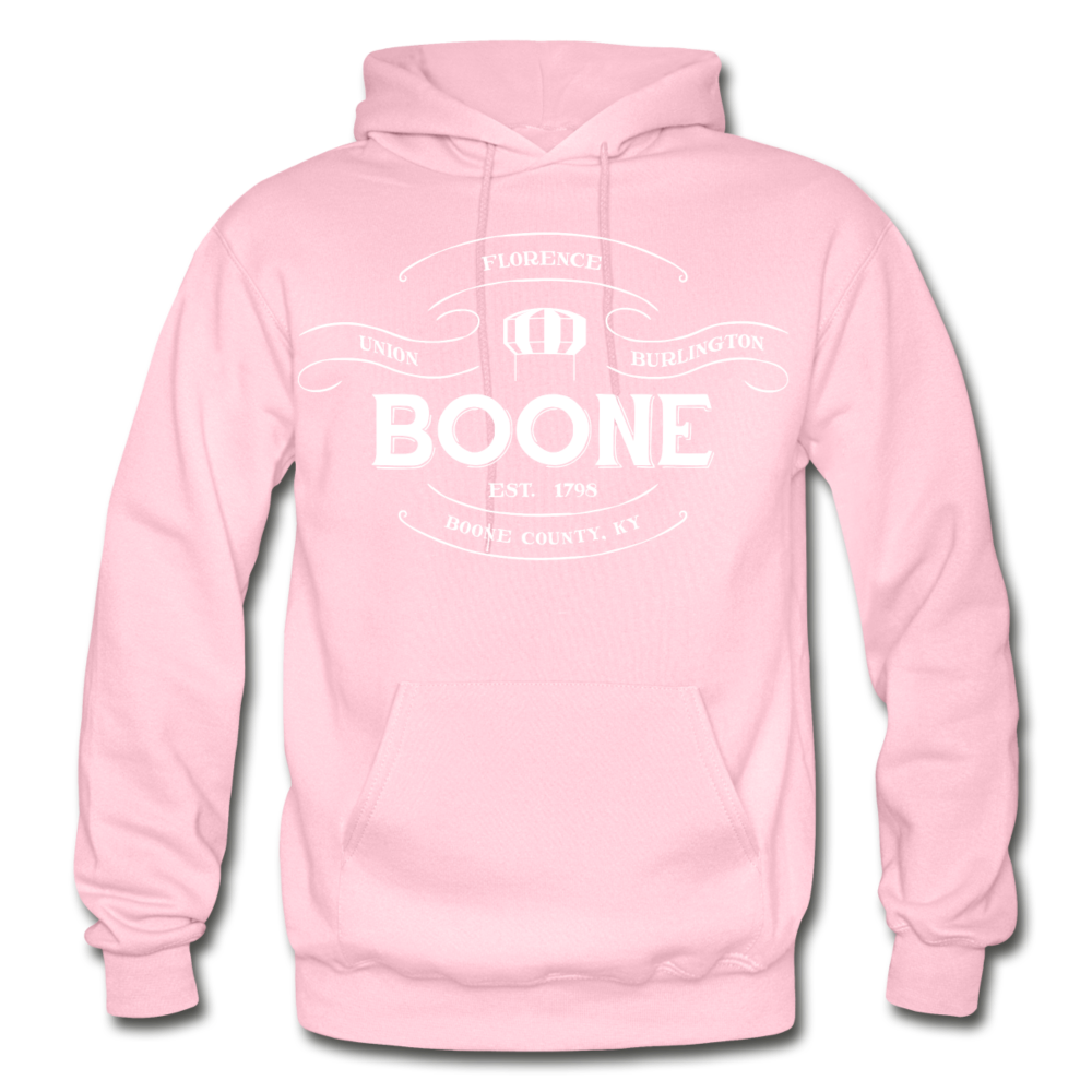 Boone County Vintage Banner Hoodie - light pink