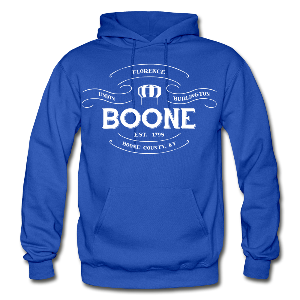 Boone County Vintage Banner Hoodie - royal blue