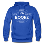 Boone County Vintage Banner Hoodie - royal blue