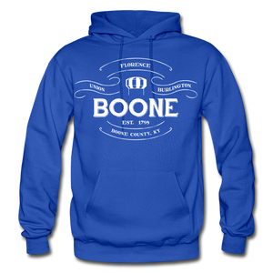 Boone County Vintage Banner Hoodie - royal blue