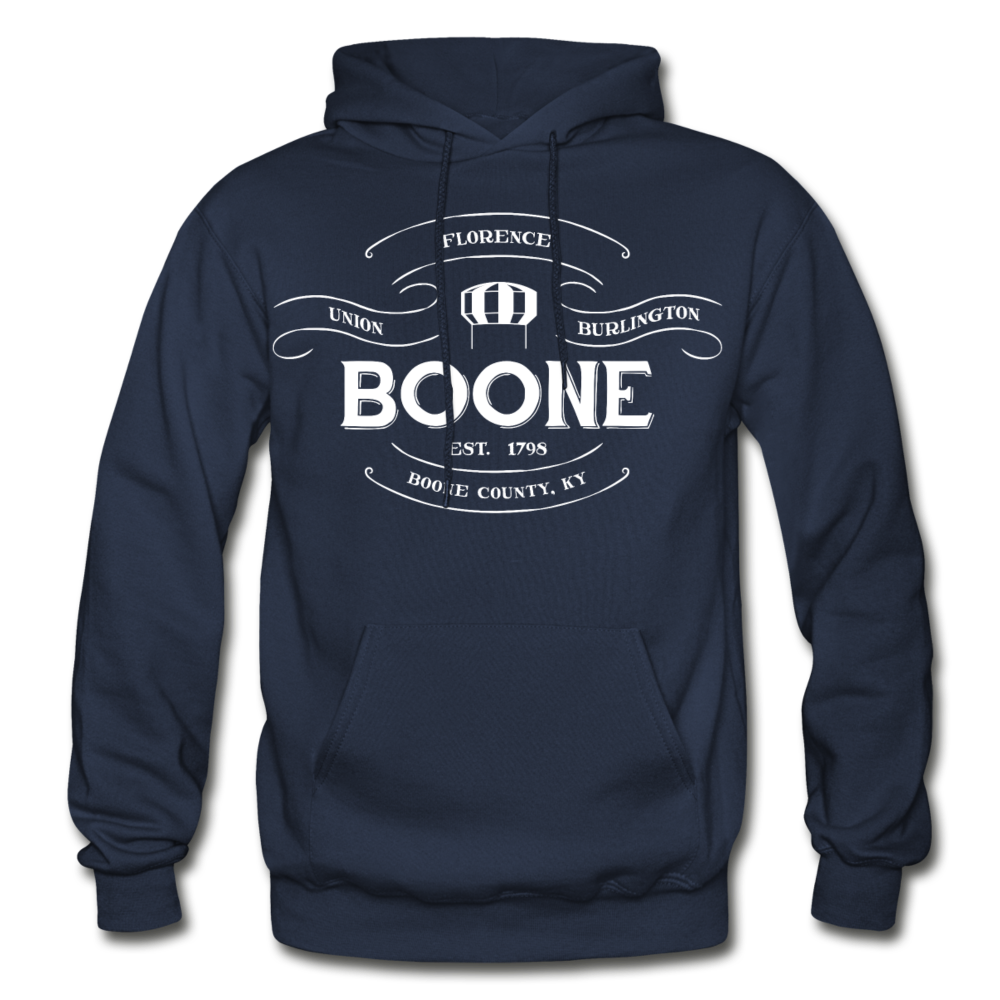 Boone County Vintage Banner Hoodie - navy