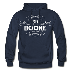 Boone County Vintage Banner Hoodie - navy