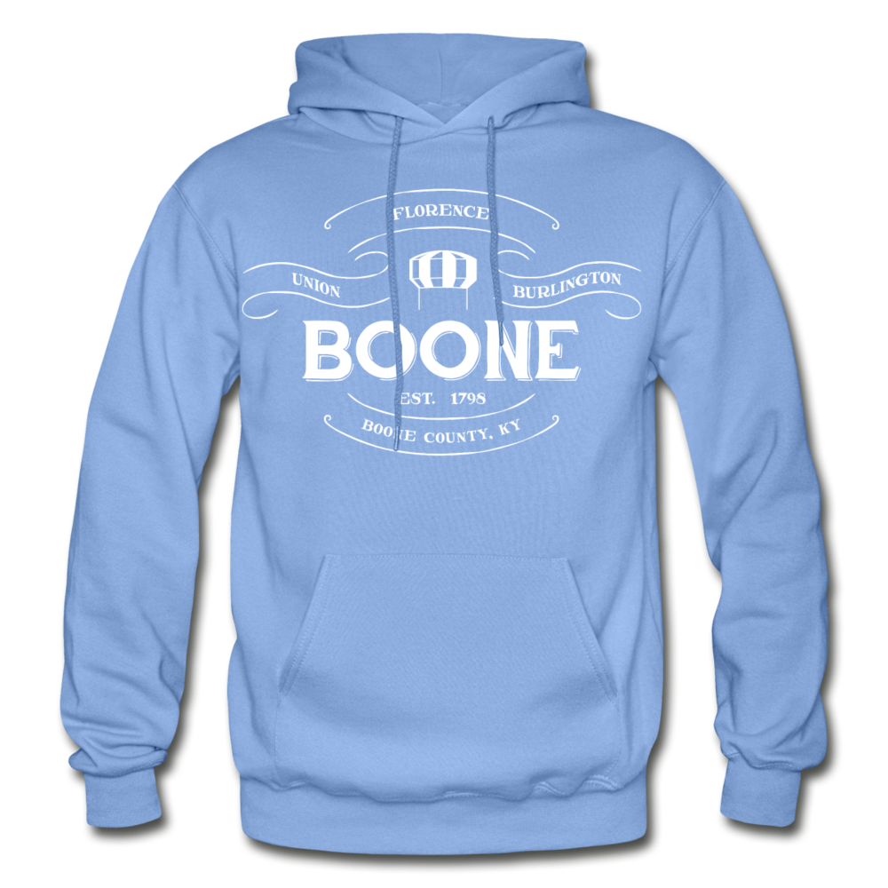 Boone County Vintage Banner Hoodie - carolina blue