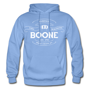 Boone County Vintage Banner Hoodie - carolina blue