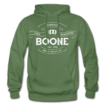 Boone County Vintage Banner Hoodie - military green